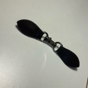 Clasp for sweaters, capes, scarves… brown & silver! Perfect for fall or winter!
